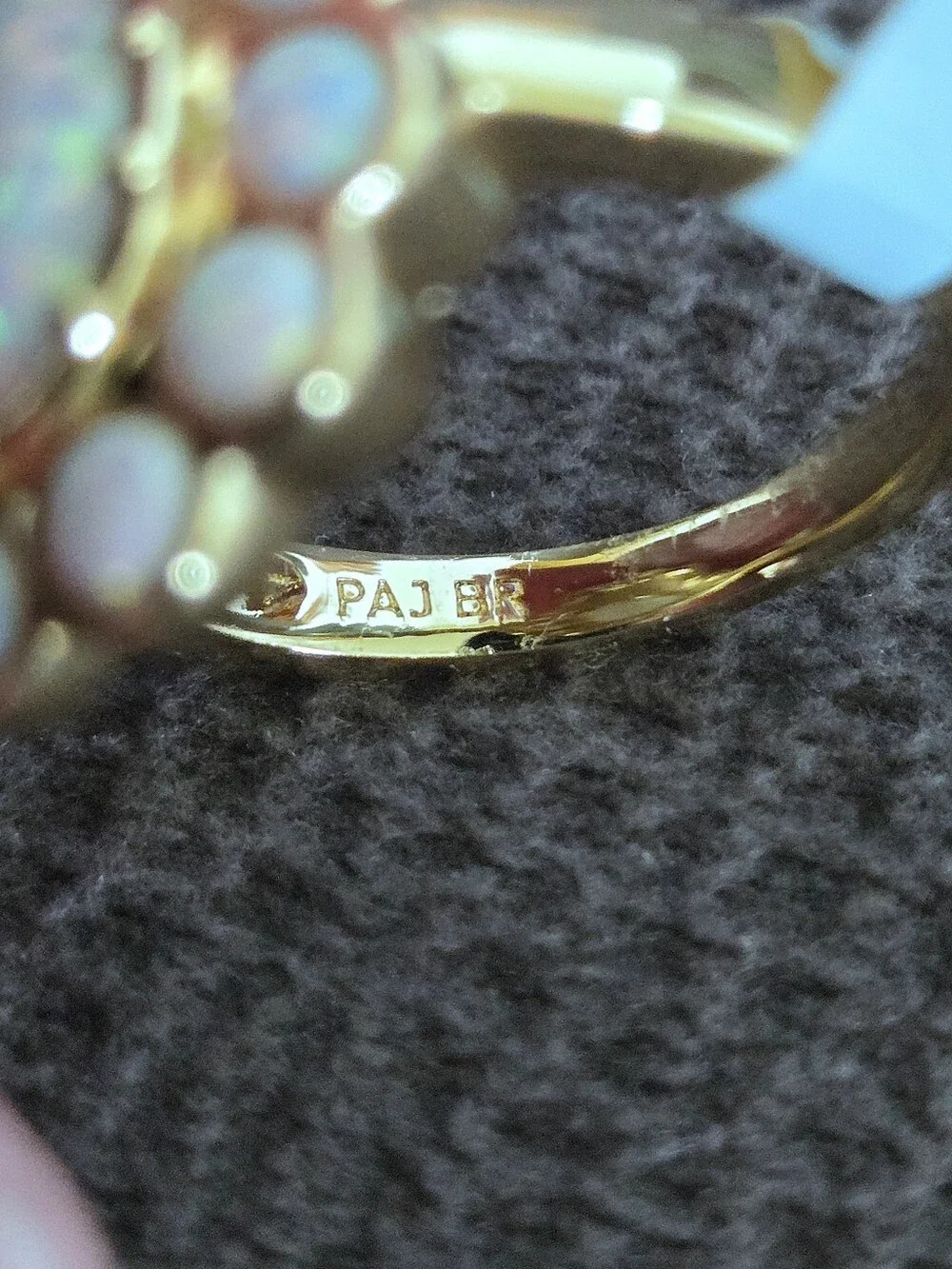 Prime Art & Jewel (PAJ) Oval Halo😇Lab🧪 Created Opal Ring💍 - NWT
